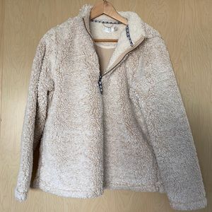 Time and Tru: Faux Sherpa Quarter Zip Sweater